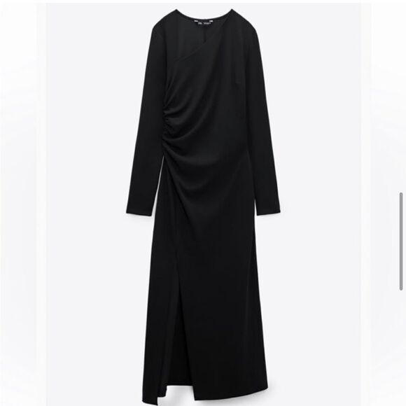 Zara Asymmetric Neck Dress - Picture 4 of 7